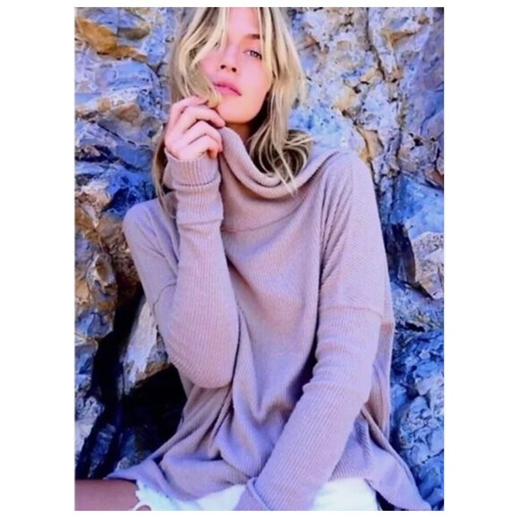 Free People - Ribbed split back sweater - Picture 3 of 6